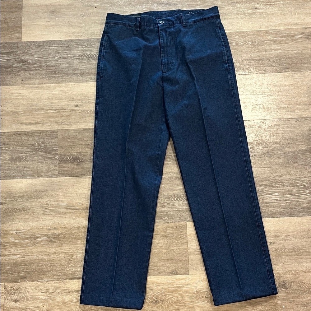 Orvis Deep Blue Denim chino pants 32W 100% cotton